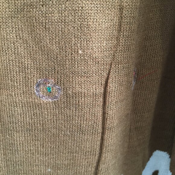 NWT EYESHADOW Gingerbread Woman Cookie Peppermint Mitten Christmas Knit Overalls - Picture 16 of 16